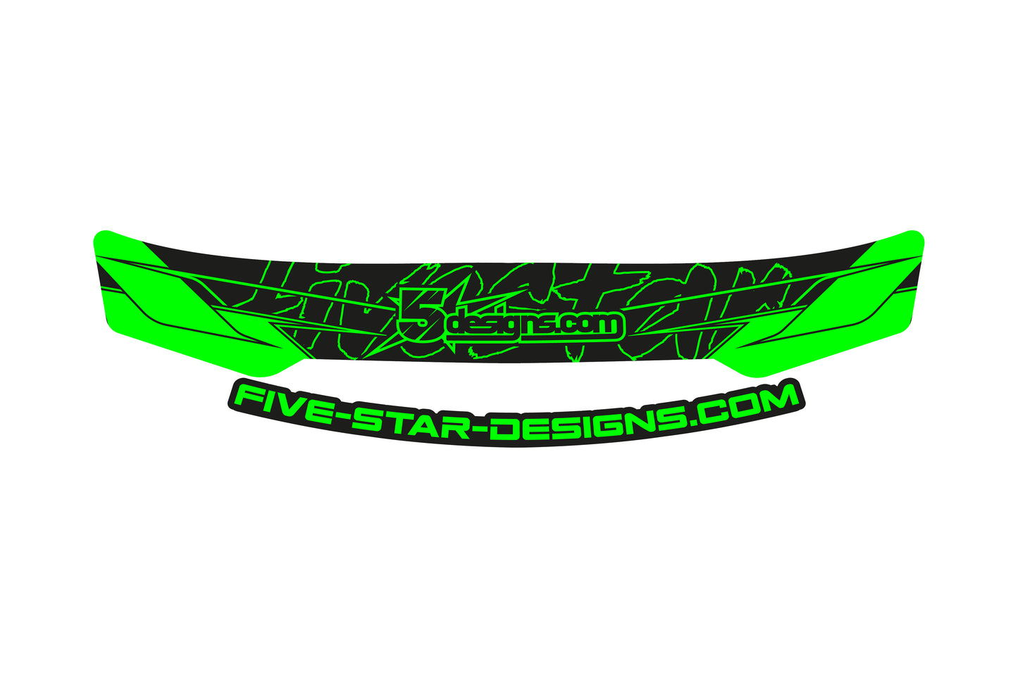 5Star Designs Visor stripe "style"