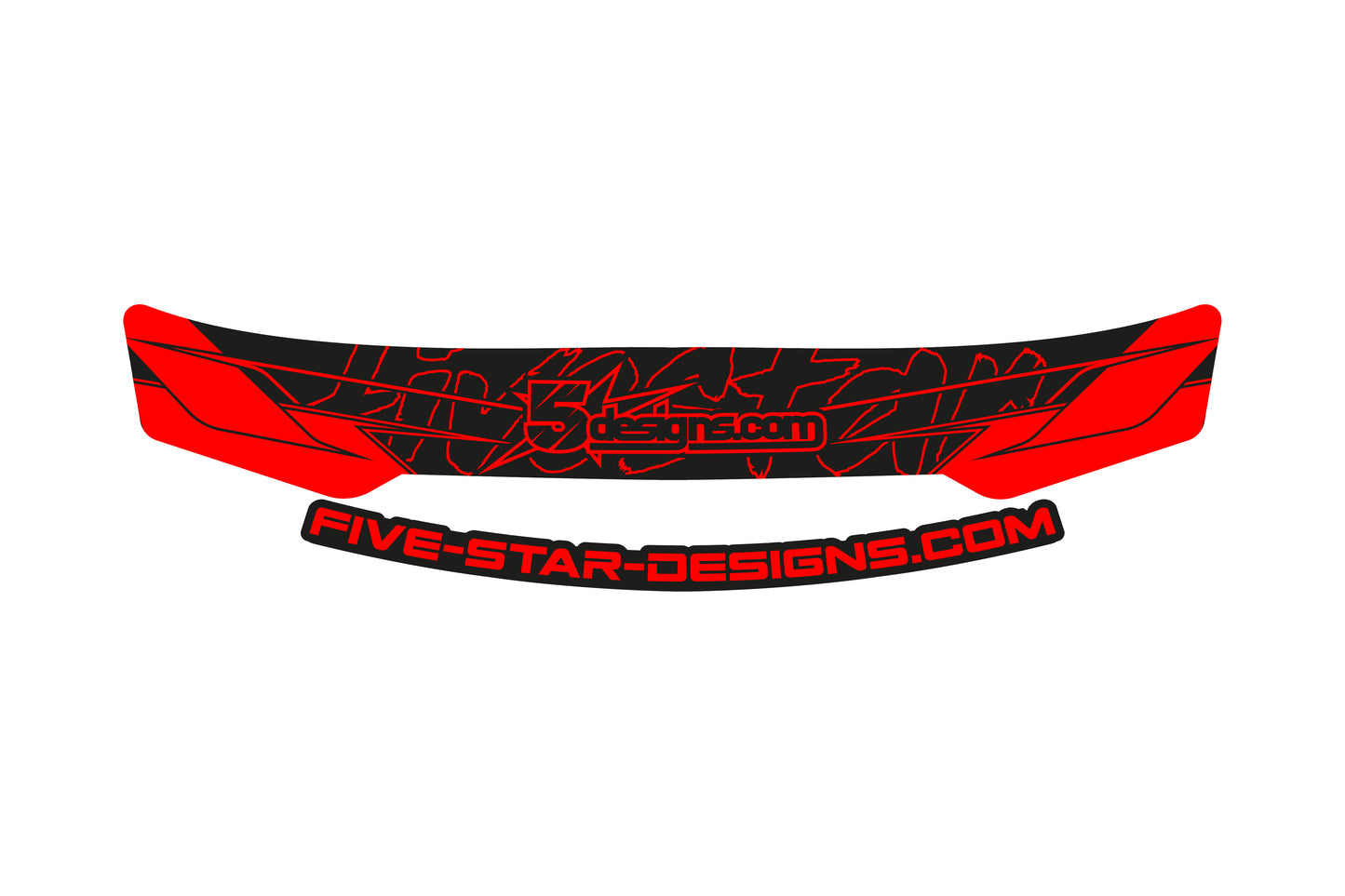 5Star Designs Visor stripe "style"